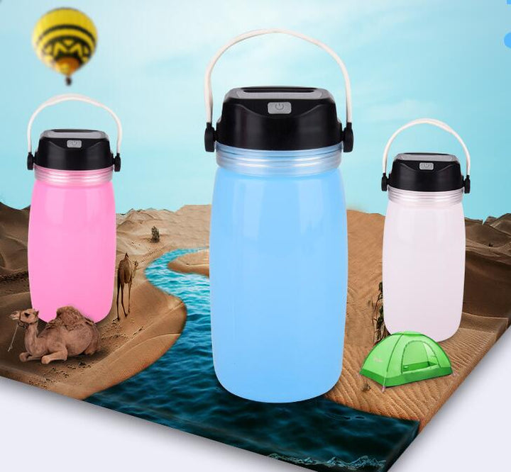 Illuminate Your Adventures with the Portable Solar Silicone USB Rechargeable LED Camping Lantern