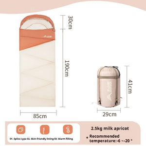 Outdoor Camping Travel Thickened Cold Protection Warm Sleeping Bag